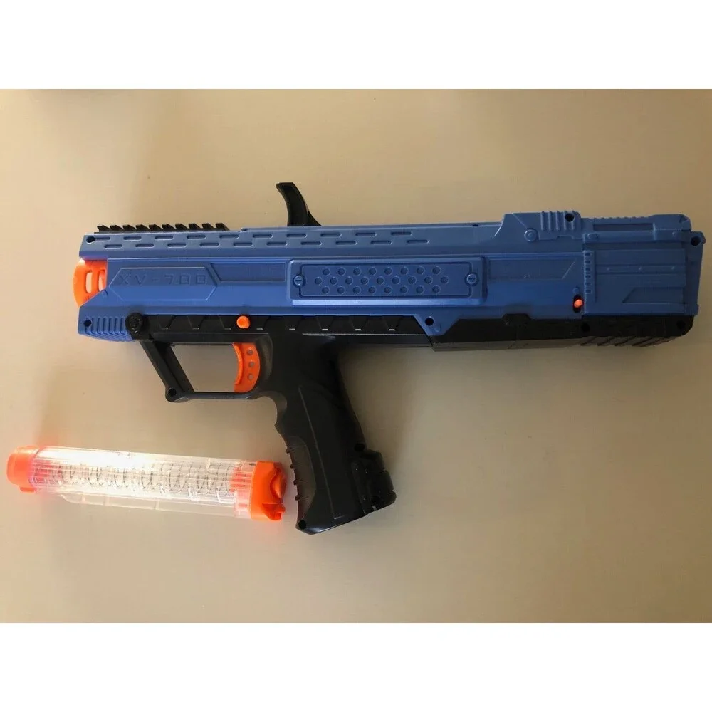 NERF Rival Apollo Xv-700 Blaster -‎ Blue, Extended Magazine No Foam Ammo Balls